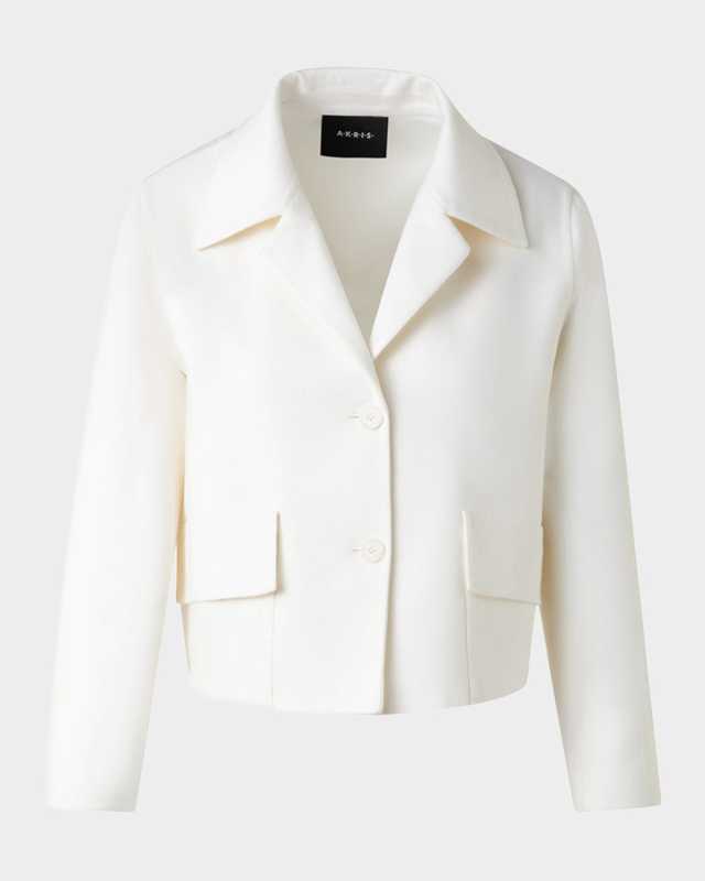 Wes Short Cashmere Double-Face Jacket